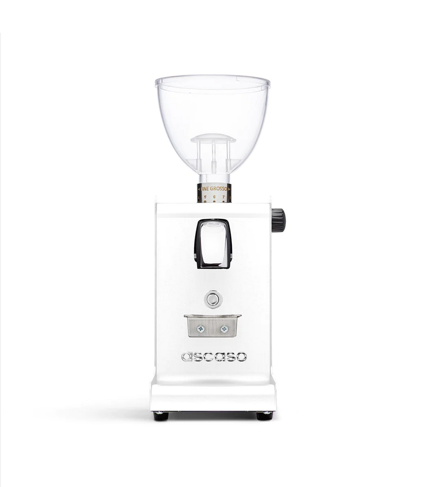 Ascaso iSteel Espresso Grinder White Open Box · Seattle Coffee Gear