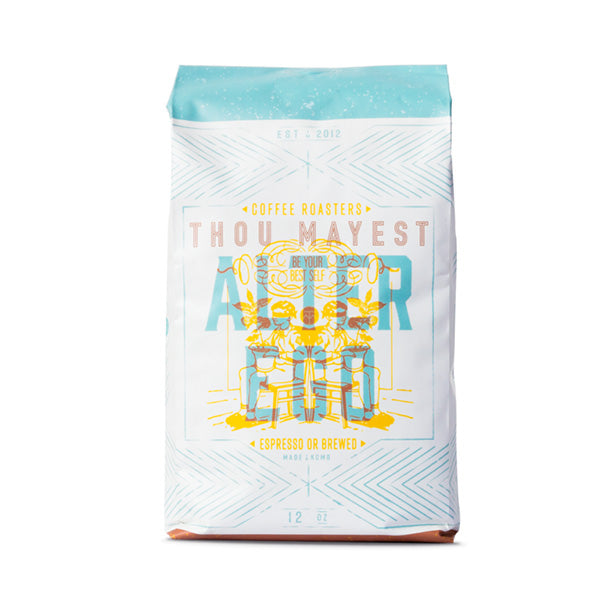 Exceptional picture of the packaging for Thou Mayest Coffee Roasters Alter Ego coffee roast.