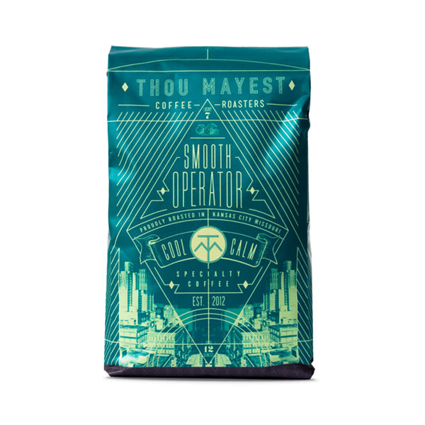 Fabulous picture of the packaging for Thou Mayest Coffee Roasters Smooth Operator coffee roast.