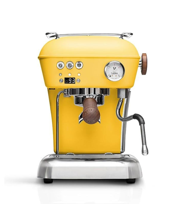 Ascaso Dream PID Espresso Machine - Sun Yellow and Walnut - Open Box